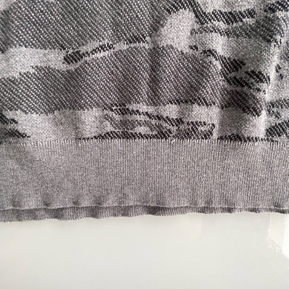 Calvin Klein Grey Camo Knit Sweater with CK Logo - Picture 2 of 6